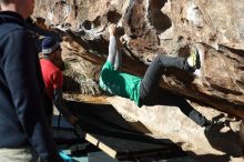 Bouldering in Hueco Tanks on 02/22/2019 with Blue Lizard Climbing and Yoga

Filename: SRM_20190222_1020280.jpg
Aperture: f/4.0
Shutter Speed: 1/640
Body: Canon EOS-1D Mark II
Lens: Canon EF 50mm f/1.8 II