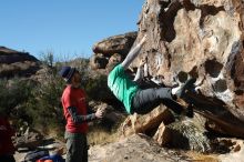 Bouldering in Hueco Tanks on 02/22/2019 with Blue Lizard Climbing and Yoga

Filename: SRM_20190222_1020580.jpg
Aperture: f/4.0
Shutter Speed: 1/640
Body: Canon EOS-1D Mark II
Lens: Canon EF 50mm f/1.8 II