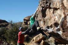 Bouldering in Hueco Tanks on 02/22/2019 with Blue Lizard Climbing and Yoga

Filename: SRM_20190222_1021050.jpg
Aperture: f/4.0
Shutter Speed: 1/640
Body: Canon EOS-1D Mark II
Lens: Canon EF 50mm f/1.8 II