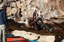 Bouldering in Hueco Tanks on 02/22/2019 with Blue Lizard Climbing and Yoga

Filename: SRM_20190222_1021250.jpg
Aperture: f/4.0
Shutter Speed: 1/640
Body: Canon EOS-1D Mark II
Lens: Canon EF 50mm f/1.8 II