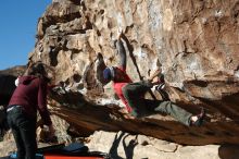 Bouldering in Hueco Tanks on 02/22/2019 with Blue Lizard Climbing and Yoga

Filename: SRM_20190222_1022040.jpg
Aperture: f/4.0
Shutter Speed: 1/640
Body: Canon EOS-1D Mark II
Lens: Canon EF 50mm f/1.8 II
