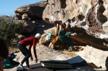 Bouldering in Hueco Tanks on 02/22/2019 with Blue Lizard Climbing and Yoga

Filename: SRM_20190222_1026080.jpg
Aperture: f/4.0
Shutter Speed: 1/500
Body: Canon EOS-1D Mark II
Lens: Canon EF 50mm f/1.8 II