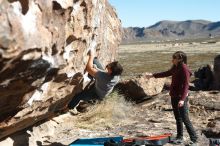 Bouldering in Hueco Tanks on 02/22/2019 with Blue Lizard Climbing and Yoga

Filename: SRM_20190222_1028420.jpg
Aperture: f/4.0
Shutter Speed: 1/500
Body: Canon EOS-1D Mark II
Lens: Canon EF 50mm f/1.8 II