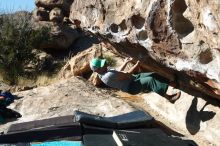 Bouldering in Hueco Tanks on 02/22/2019 with Blue Lizard Climbing and Yoga

Filename: SRM_20190222_1032370.jpg
Aperture: f/4.0
Shutter Speed: 1/500
Body: Canon EOS-1D Mark II
Lens: Canon EF 50mm f/1.8 II