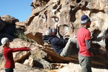 Bouldering in Hueco Tanks on 02/22/2019 with Blue Lizard Climbing and Yoga

Filename: SRM_20190222_1033570.jpg
Aperture: f/4.0
Shutter Speed: 1/500
Body: Canon EOS-1D Mark II
Lens: Canon EF 50mm f/1.8 II