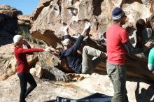 Bouldering in Hueco Tanks on 02/22/2019 with Blue Lizard Climbing and Yoga

Filename: SRM_20190222_1034010.jpg
Aperture: f/4.0
Shutter Speed: 1/500
Body: Canon EOS-1D Mark II
Lens: Canon EF 50mm f/1.8 II