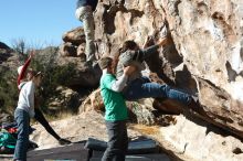 Bouldering in Hueco Tanks on 02/22/2019 with Blue Lizard Climbing and Yoga

Filename: SRM_20190222_1034370.jpg
Aperture: f/4.0
Shutter Speed: 1/500
Body: Canon EOS-1D Mark II
Lens: Canon EF 50mm f/1.8 II