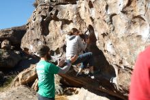 Bouldering in Hueco Tanks on 02/22/2019 with Blue Lizard Climbing and Yoga

Filename: SRM_20190222_1035220.jpg
Aperture: f/4.0
Shutter Speed: 1/500
Body: Canon EOS-1D Mark II
Lens: Canon EF 50mm f/1.8 II