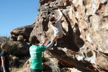 Bouldering in Hueco Tanks on 02/22/2019 with Blue Lizard Climbing and Yoga

Filename: SRM_20190222_1035310.jpg
Aperture: f/4.0
Shutter Speed: 1/500
Body: Canon EOS-1D Mark II
Lens: Canon EF 50mm f/1.8 II