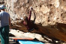 Bouldering in Hueco Tanks on 02/22/2019 with Blue Lizard Climbing and Yoga

Filename: SRM_20190222_1039170.jpg
Aperture: f/4.0
Shutter Speed: 1/500
Body: Canon EOS-1D Mark II
Lens: Canon EF 50mm f/1.8 II