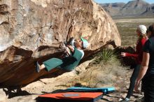 Bouldering in Hueco Tanks on 02/22/2019 with Blue Lizard Climbing and Yoga

Filename: SRM_20190222_1040420.jpg
Aperture: f/4.0
Shutter Speed: 1/640
Body: Canon EOS-1D Mark II
Lens: Canon EF 50mm f/1.8 II
