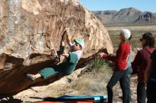 Bouldering in Hueco Tanks on 02/22/2019 with Blue Lizard Climbing and Yoga

Filename: SRM_20190222_1040461.jpg
Aperture: f/4.0
Shutter Speed: 1/640
Body: Canon EOS-1D Mark II
Lens: Canon EF 50mm f/1.8 II