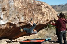 Bouldering in Hueco Tanks on 02/22/2019 with Blue Lizard Climbing and Yoga

Filename: SRM_20190222_1041220.jpg
Aperture: f/4.0
Shutter Speed: 1/640
Body: Canon EOS-1D Mark II
Lens: Canon EF 50mm f/1.8 II