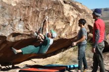 Bouldering in Hueco Tanks on 02/22/2019 with Blue Lizard Climbing and Yoga

Filename: SRM_20190222_1042060.jpg
Aperture: f/4.0
Shutter Speed: 1/640
Body: Canon EOS-1D Mark II
Lens: Canon EF 50mm f/1.8 II