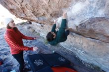 Bouldering in Hueco Tanks on 02/22/2019 with Blue Lizard Climbing and Yoga

Filename: SRM_20190222_1103000.jpg
Aperture: f/4.0
Shutter Speed: 1/250
Body: Canon EOS-1D Mark II
Lens: Canon EF 16-35mm f/2.8 L