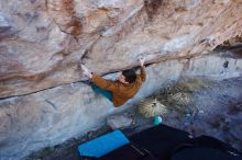 Bouldering in Hueco Tanks on 02/22/2019 with Blue Lizard Climbing and Yoga

Filename: SRM_20190222_1108230.jpg
Aperture: f/4.0
Shutter Speed: 1/320
Body: Canon EOS-1D Mark II
Lens: Canon EF 16-35mm f/2.8 L