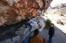 Bouldering in Hueco Tanks on 02/22/2019 with Blue Lizard Climbing and Yoga

Filename: SRM_20190222_1110320.jpg
Aperture: f/7.1
Shutter Speed: 1/200
Body: Canon EOS-1D Mark II
Lens: Canon EF 16-35mm f/2.8 L