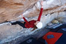 Bouldering in Hueco Tanks on 02/22/2019 with Blue Lizard Climbing and Yoga

Filename: SRM_20190222_1112140.jpg
Aperture: f/4.0
Shutter Speed: 1/250
Body: Canon EOS-1D Mark II
Lens: Canon EF 16-35mm f/2.8 L