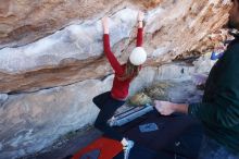 Bouldering in Hueco Tanks on 02/22/2019 with Blue Lizard Climbing and Yoga

Filename: SRM_20190222_1112350.jpg
Aperture: f/5.6
Shutter Speed: 1/250
Body: Canon EOS-1D Mark II
Lens: Canon EF 16-35mm f/2.8 L