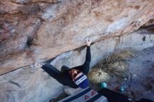 Bouldering in Hueco Tanks on 02/22/2019 with Blue Lizard Climbing and Yoga

Filename: SRM_20190222_1113270.jpg
Aperture: f/5.6
Shutter Speed: 1/250
Body: Canon EOS-1D Mark II
Lens: Canon EF 16-35mm f/2.8 L