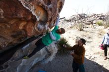 Bouldering in Hueco Tanks on 02/22/2019 with Blue Lizard Climbing and Yoga

Filename: SRM_20190222_1115420.jpg
Aperture: f/9.0
Shutter Speed: 1/320
Body: Canon EOS-1D Mark II
Lens: Canon EF 16-35mm f/2.8 L