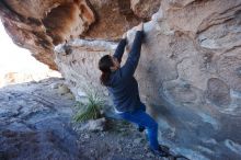 Bouldering in Hueco Tanks on 02/22/2019 with Blue Lizard Climbing and Yoga

Filename: SRM_20190222_1117470.jpg
Aperture: f/5.0
Shutter Speed: 1/320
Body: Canon EOS-1D Mark II
Lens: Canon EF 16-35mm f/2.8 L