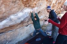 Bouldering in Hueco Tanks on 02/22/2019 with Blue Lizard Climbing and Yoga

Filename: SRM_20190222_1119350.jpg
Aperture: f/5.6
Shutter Speed: 1/250
Body: Canon EOS-1D Mark II
Lens: Canon EF 16-35mm f/2.8 L