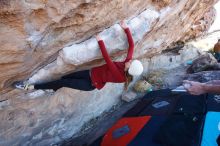 Bouldering in Hueco Tanks on 02/22/2019 with Blue Lizard Climbing and Yoga

Filename: SRM_20190222_1120340.jpg
Aperture: f/5.6
Shutter Speed: 1/250
Body: Canon EOS-1D Mark II
Lens: Canon EF 16-35mm f/2.8 L