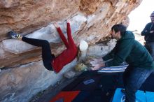 Bouldering in Hueco Tanks on 02/22/2019 with Blue Lizard Climbing and Yoga

Filename: SRM_20190222_1120400.jpg
Aperture: f/6.3
Shutter Speed: 1/250
Body: Canon EOS-1D Mark II
Lens: Canon EF 16-35mm f/2.8 L