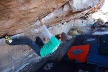 Bouldering in Hueco Tanks on 02/22/2019 with Blue Lizard Climbing and Yoga

Filename: SRM_20190222_1122560.jpg
Aperture: f/5.6
Shutter Speed: 1/250
Body: Canon EOS-1D Mark II
Lens: Canon EF 16-35mm f/2.8 L