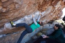 Bouldering in Hueco Tanks on 02/22/2019 with Blue Lizard Climbing and Yoga

Filename: SRM_20190222_1123360.jpg
Aperture: f/7.1
Shutter Speed: 1/250
Body: Canon EOS-1D Mark II
Lens: Canon EF 16-35mm f/2.8 L