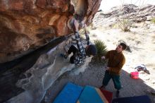 Bouldering in Hueco Tanks on 02/22/2019 with Blue Lizard Climbing and Yoga

Filename: SRM_20190222_1126080.jpg
Aperture: f/9.0
Shutter Speed: 1/250
Body: Canon EOS-1D Mark II
Lens: Canon EF 16-35mm f/2.8 L
