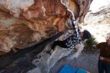 Bouldering in Hueco Tanks on 02/22/2019 with Blue Lizard Climbing and Yoga

Filename: SRM_20190222_1126110.jpg
Aperture: f/8.0
Shutter Speed: 1/250
Body: Canon EOS-1D Mark II
Lens: Canon EF 16-35mm f/2.8 L