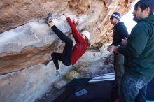 Bouldering in Hueco Tanks on 02/22/2019 with Blue Lizard Climbing and Yoga

Filename: SRM_20190222_1131100.jpg
Aperture: f/5.6
Shutter Speed: 1/250
Body: Canon EOS-1D Mark II
Lens: Canon EF 16-35mm f/2.8 L