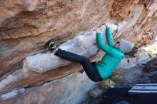 Bouldering in Hueco Tanks on 02/22/2019 with Blue Lizard Climbing and Yoga

Filename: SRM_20190222_1138400.jpg
Aperture: f/6.3
Shutter Speed: 1/250
Body: Canon EOS-1D Mark II
Lens: Canon EF 16-35mm f/2.8 L