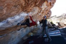 Bouldering in Hueco Tanks on 02/22/2019 with Blue Lizard Climbing and Yoga

Filename: SRM_20190222_1142510.jpg
Aperture: f/9.0
Shutter Speed: 1/250
Body: Canon EOS-1D Mark II
Lens: Canon EF 16-35mm f/2.8 L