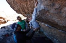Bouldering in Hueco Tanks on 02/22/2019 with Blue Lizard Climbing and Yoga

Filename: SRM_20190222_1144280.jpg
Aperture: f/9.0
Shutter Speed: 1/250
Body: Canon EOS-1D Mark II
Lens: Canon EF 16-35mm f/2.8 L