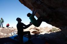 Bouldering in Hueco Tanks on 02/22/2019 with Blue Lizard Climbing and Yoga

Filename: SRM_20190222_1147280.jpg
Aperture: f/14.0
Shutter Speed: 1/250
Body: Canon EOS-1D Mark II
Lens: Canon EF 16-35mm f/2.8 L