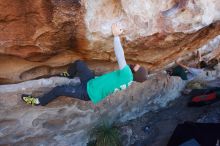 Bouldering in Hueco Tanks on 02/22/2019 with Blue Lizard Climbing and Yoga

Filename: SRM_20190222_1204160.jpg
Aperture: f/6.3
Shutter Speed: 1/250
Body: Canon EOS-1D Mark II
Lens: Canon EF 16-35mm f/2.8 L