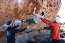 Bouldering in Hueco Tanks on 02/22/2019 with Blue Lizard Climbing and Yoga

Filename: SRM_20190222_1204510.jpg
Aperture: f/8.0
Shutter Speed: 1/250
Body: Canon EOS-1D Mark II
Lens: Canon EF 16-35mm f/2.8 L