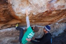 Bouldering in Hueco Tanks on 02/22/2019 with Blue Lizard Climbing and Yoga

Filename: SRM_20190222_1218510.jpg
Aperture: f/7.1
Shutter Speed: 1/250
Body: Canon EOS-1D Mark II
Lens: Canon EF 16-35mm f/2.8 L