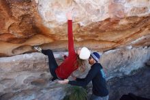 Bouldering in Hueco Tanks on 02/22/2019 with Blue Lizard Climbing and Yoga

Filename: SRM_20190222_1219300.jpg
Aperture: f/5.6
Shutter Speed: 1/250
Body: Canon EOS-1D Mark II
Lens: Canon EF 16-35mm f/2.8 L