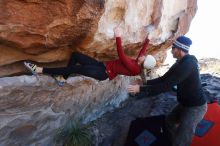 Bouldering in Hueco Tanks on 02/22/2019 with Blue Lizard Climbing and Yoga

Filename: SRM_20190222_1219390.jpg
Aperture: f/7.1
Shutter Speed: 1/250
Body: Canon EOS-1D Mark II
Lens: Canon EF 16-35mm f/2.8 L