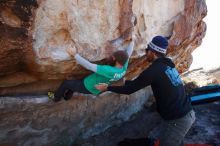 Bouldering in Hueco Tanks on 02/22/2019 with Blue Lizard Climbing and Yoga

Filename: SRM_20190222_1220330.jpg
Aperture: f/9.0
Shutter Speed: 1/250
Body: Canon EOS-1D Mark II
Lens: Canon EF 16-35mm f/2.8 L