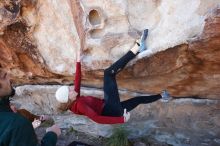 Bouldering in Hueco Tanks on 02/22/2019 with Blue Lizard Climbing and Yoga

Filename: SRM_20190222_1223380.jpg
Aperture: f/7.1
Shutter Speed: 1/250
Body: Canon EOS-1D Mark II
Lens: Canon EF 16-35mm f/2.8 L