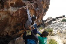 Bouldering in Hueco Tanks on 02/22/2019 with Blue Lizard Climbing and Yoga

Filename: SRM_20190222_1239040.jpg
Aperture: f/4.0
Shutter Speed: 1/250
Body: Canon EOS-1D Mark II
Lens: Canon EF 50mm f/1.8 II