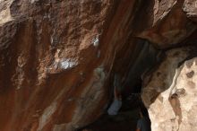 Bouldering in Hueco Tanks on 02/22/2019 with Blue Lizard Climbing and Yoga

Filename: SRM_20190222_1342330.jpg
Aperture: f/7.1
Shutter Speed: 1/250
Body: Canon EOS-1D Mark II
Lens: Canon EF 16-35mm f/2.8 L