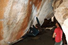 Bouldering in Hueco Tanks on 02/22/2019 with Blue Lizard Climbing and Yoga

Filename: SRM_20190222_1345020.jpg
Aperture: f/7.1
Shutter Speed: 1/250
Body: Canon EOS-1D Mark II
Lens: Canon EF 16-35mm f/2.8 L