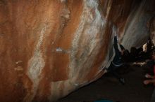 Bouldering in Hueco Tanks on 02/22/2019 with Blue Lizard Climbing and Yoga

Filename: SRM_20190222_1345120.jpg
Aperture: f/7.1
Shutter Speed: 1/250
Body: Canon EOS-1D Mark II
Lens: Canon EF 16-35mm f/2.8 L