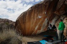 Bouldering in Hueco Tanks on 02/22/2019 with Blue Lizard Climbing and Yoga

Filename: SRM_20190222_1349440.jpg
Aperture: f/7.1
Shutter Speed: 1/250
Body: Canon EOS-1D Mark II
Lens: Canon EF 16-35mm f/2.8 L